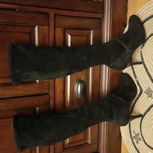 Ladies! These black over the knee boots!